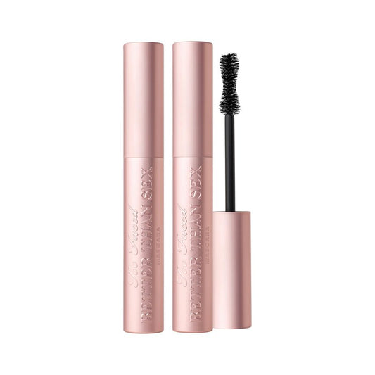 Too Faced Better Than Sex Volumizing Mascara Duo | Volume, Length + Peptides, 0.27 Fl Oz, Black (Pack of 2)
