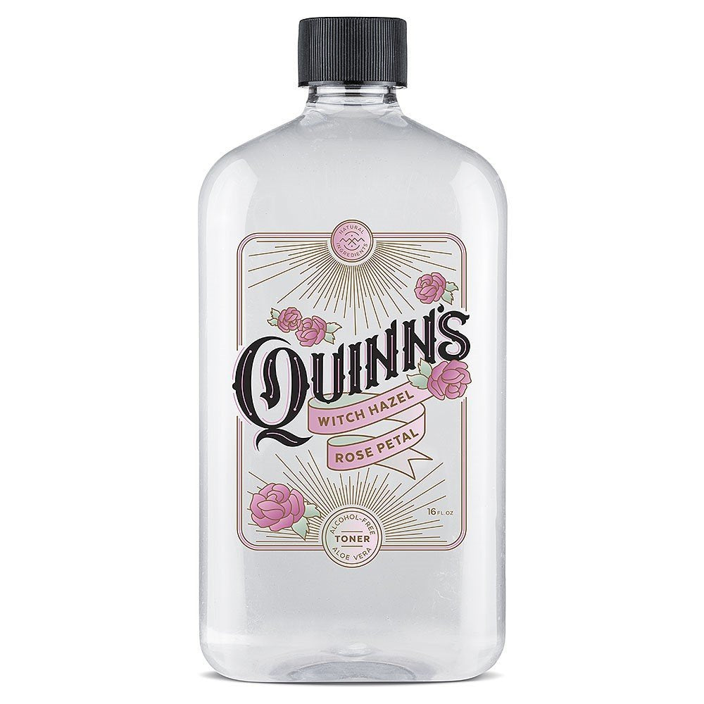 Quinn's Pure Castile Organic Unscented Liquid Soap 32 oz Alcohol Free Rose Witch Hazel with Aloe Vera 16oz