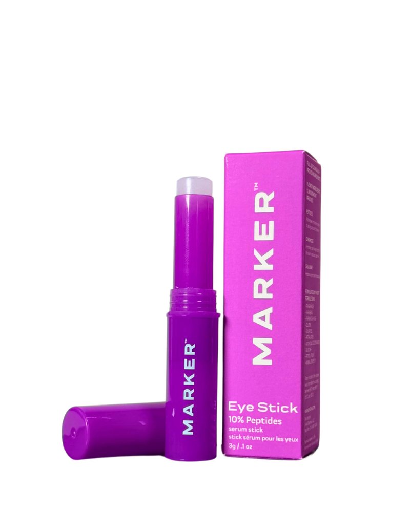 MARKER The Eye Stick, 10% Peptides Under Eye Serum Stick for Puffiness, Dark Circles & Fine Lines, with Ceramides & Squalane, 0.1 oz (3 g), Travel-Ready