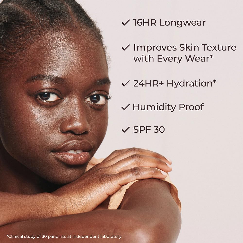 Laura Mercier Tinted Moisturizer Natural Dewy with SPF 30, 24HR+ Hydration & Longwear, Sheer to Light, Buildable Coverage, Dewy Finish, Improve Skin Tone and Texture, Skin Tint, 0N Silk Mini Size
