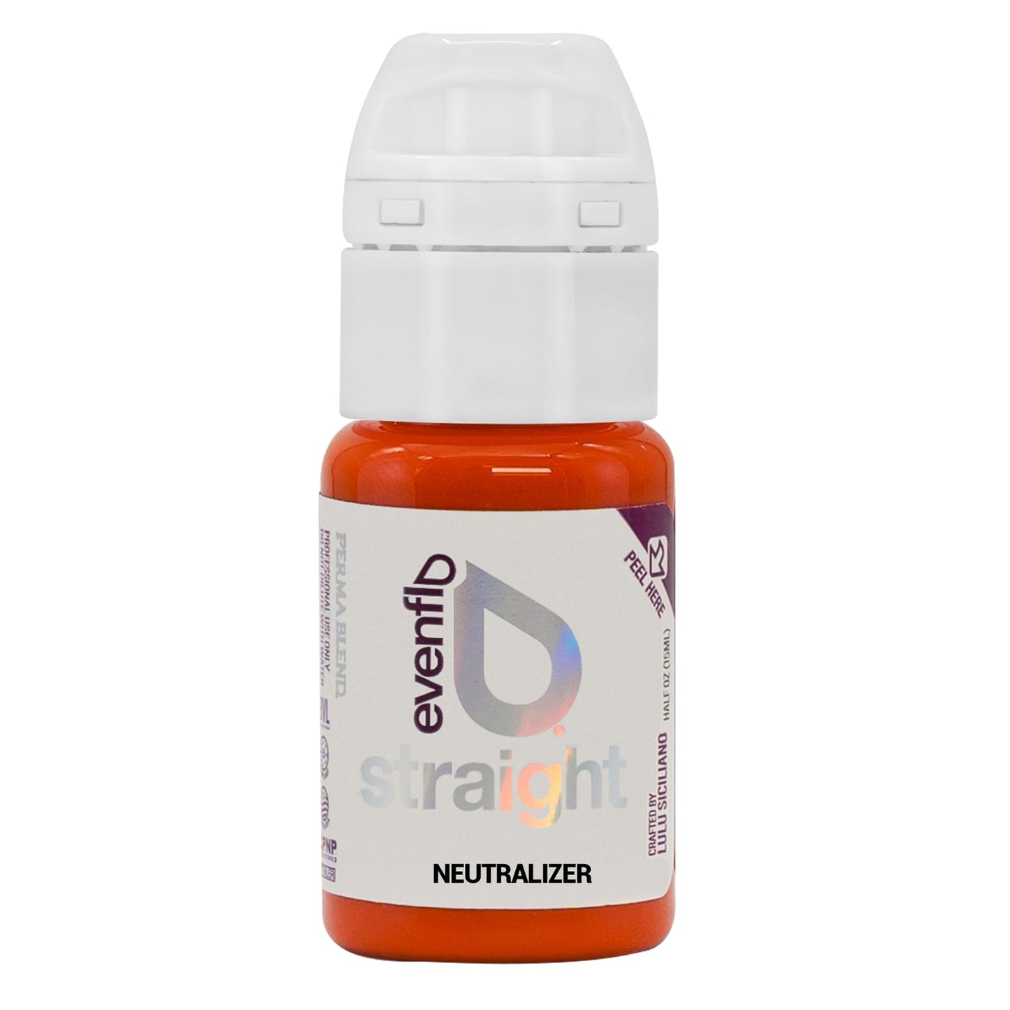 Evenflo Colours - Neutralizer Tattoo Ink - Microblading Ink to Enhance Color - Lip Tattoo & Blushing Supplies for Permanent Color - Bright Orange with Warm Undertones Lip Blush (0.5 oz)