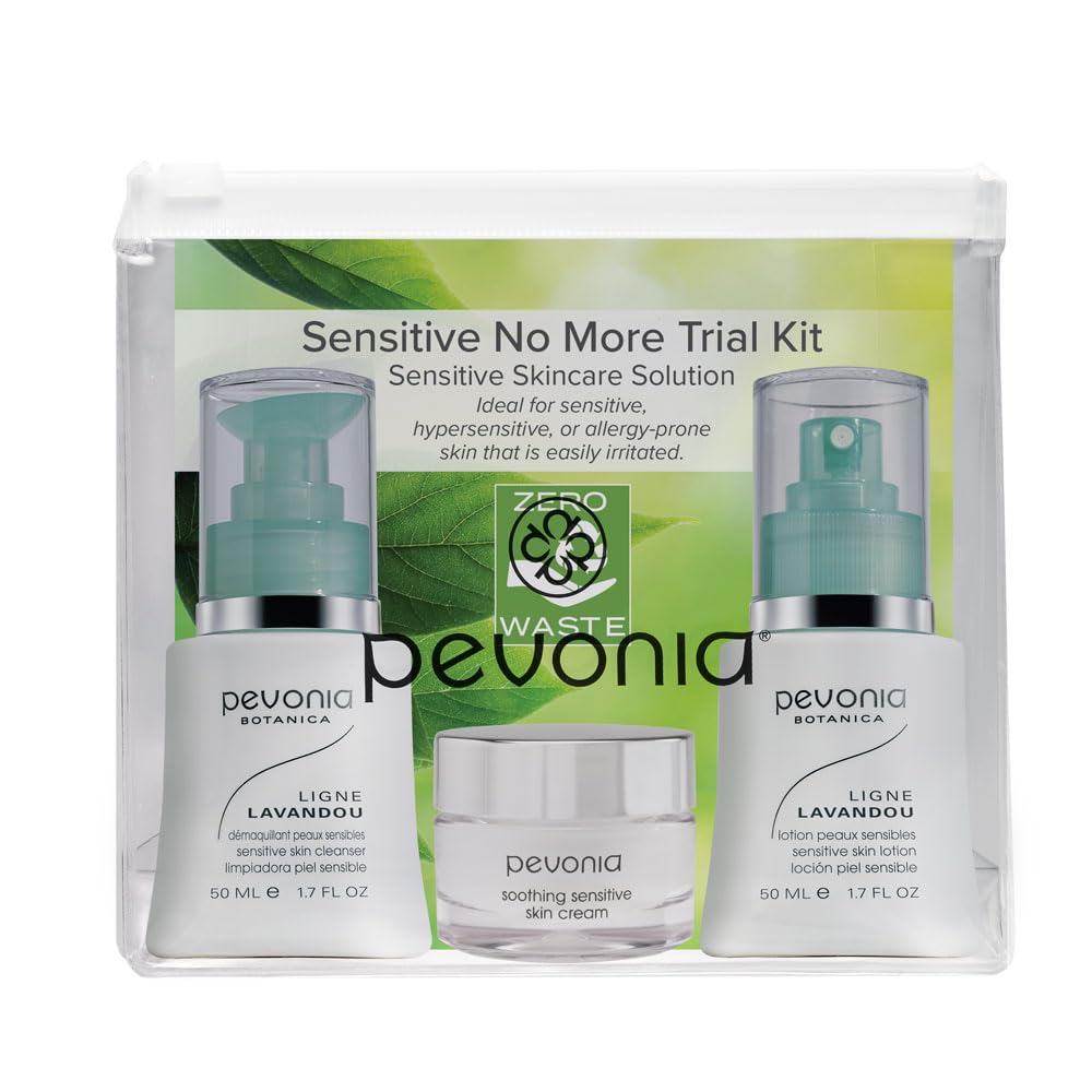 Pevonia Sensitive Skincare Solution Kit - 3-Piece Set for Gentle Care
