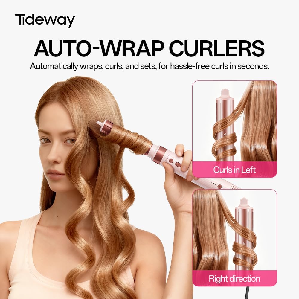 Tideway Prowaver 6-in-1 Hair Dryer Brush | High-Speed Ionic Hot Air Styler for Fast Drying & Volumizing