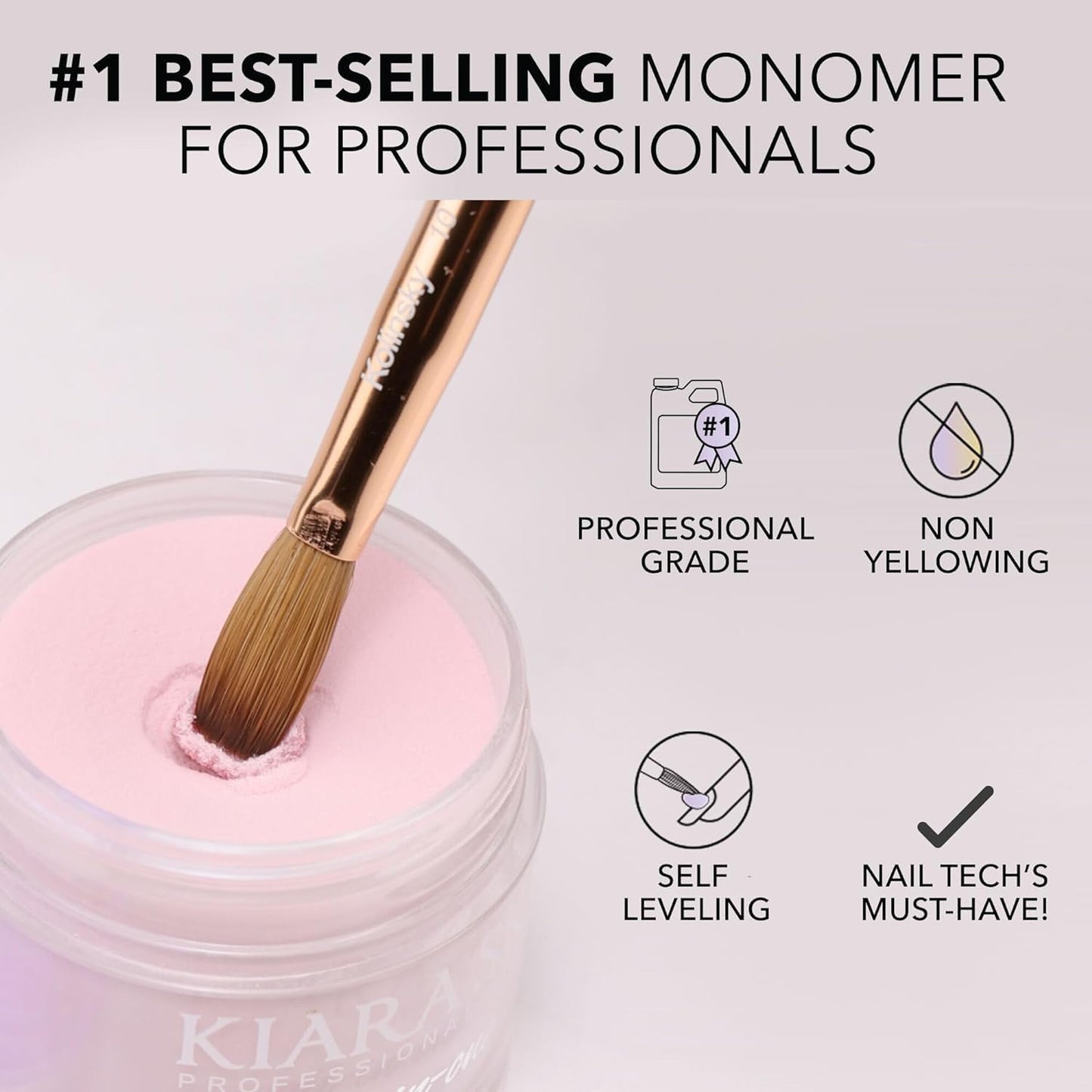 Kiara Sky EMA Professional Liquid Monomer for Nails (16 Fl Oz (Pack of 1))