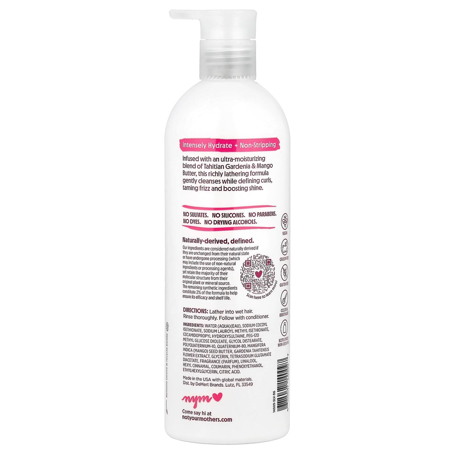 Not Your Mother's Naturals Tahitian Gardenia Flower & Mango Butter Curl Defining Shampoo 16 Fl oz