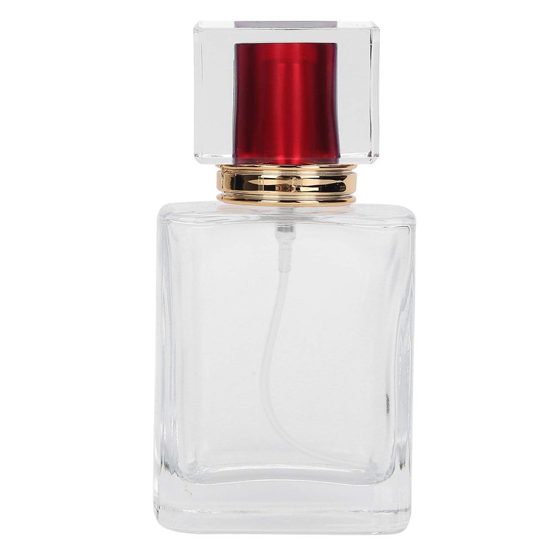 Sonew 6PCS 50ml Glass Spray Bottles, Refillable Perfume Bottles Perfume Mist Atomizer Dispenser Empty Bottle, Clear Glass Empty Spray Container for Home Travel and Salon Use