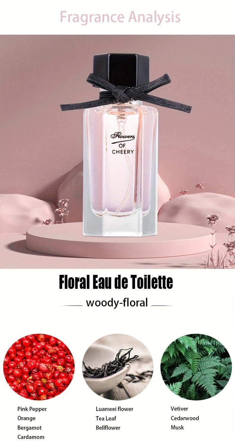 **Women's Perfume Set - 4 Floral & Fruity Fragrances in Elegant Gift Box | 105ml Total (3.5oz)**
