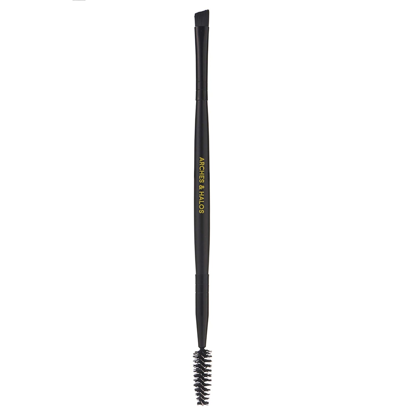 Arches & Halos Brow Shaping Set - Dual Ended Brush With Luxury Brow Powder In Charcoal - Define, Brush And Blend Brows - Easily Fill, Sculpt Full Eyebrows - Vegan, Cruelty Free Makeup - 2 Pc