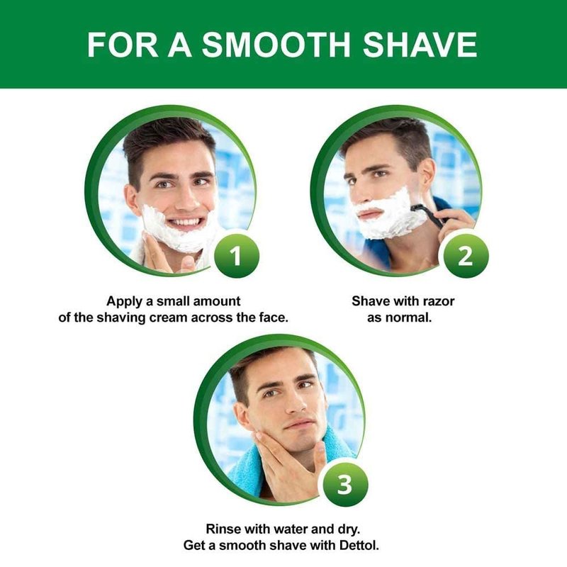 Dettol Everyday Protection fresh Lather Shaving Cream 78gm (Pack of 3)