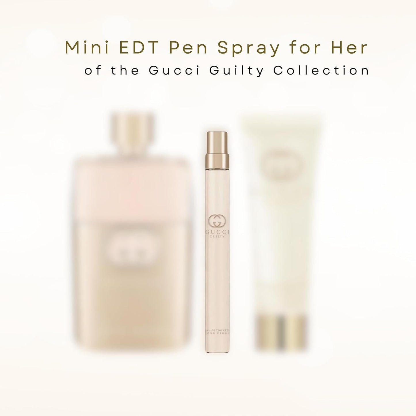 Gucci Guilty Women's Perfume Travel Spray - Elegant EDT 0.33 Fl Oz