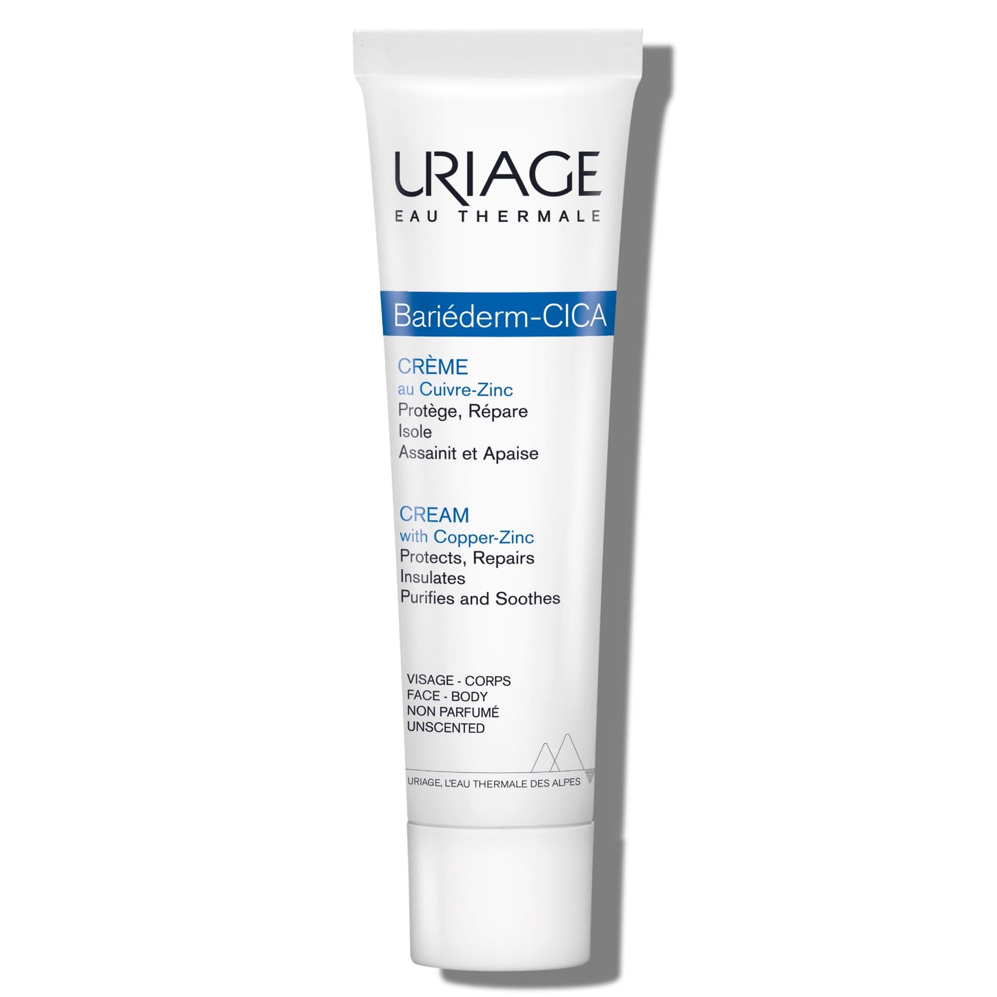 Uriage Bariéderm-CICA Multi-Purpose Restoring Cream with Copper-Zinc & D-Panthenol, Enhances Skin Repair, For All Ages & Skin Types, Fragrance-Free