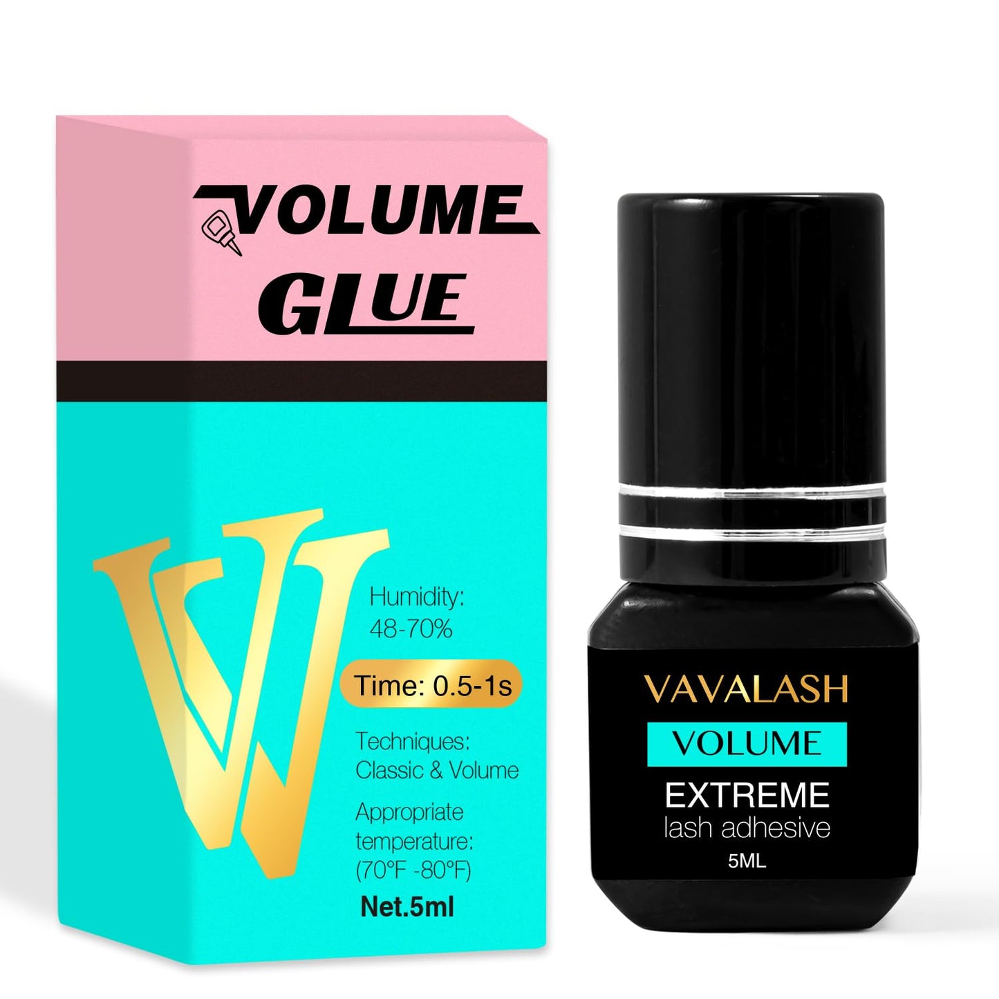 VAVALASH Easy Fan Lash Extensions +Professional Eyelash Extension Glue 5ml