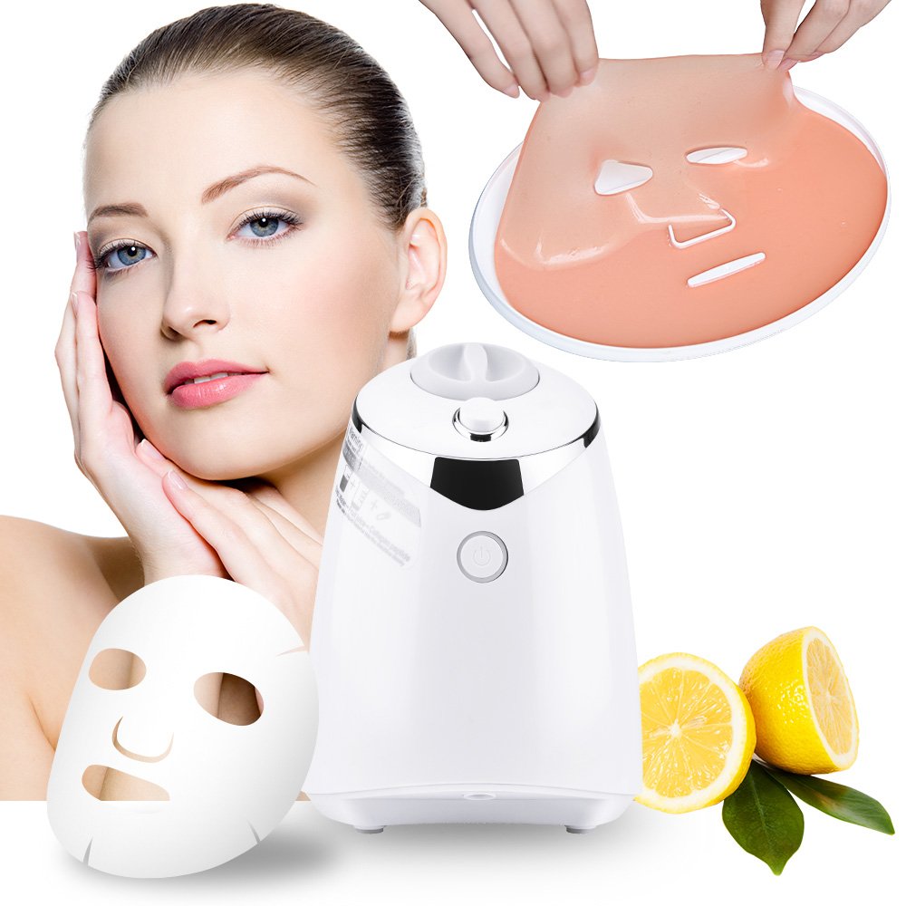Face Mask Maker Facial Mask Machine with 32 Counts Collagen Pills Make Your Own Face Masks Kit Home Automatic DIY Face Mask Maker, Facial Cream Maker Gifts for Women Girls