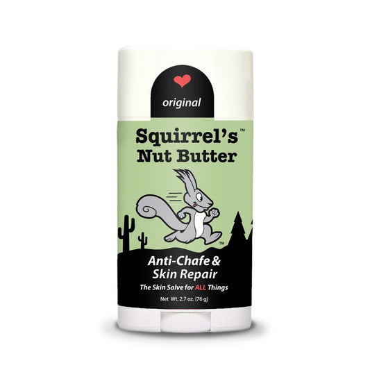 Squirrel's Nut Butter Anti Chafe Stick | All Natural Chafe Prevention & Skin Care for Athletes, Runners & Adventurers | Thighs, Arms, Pack Straps & More | 2.7 oz