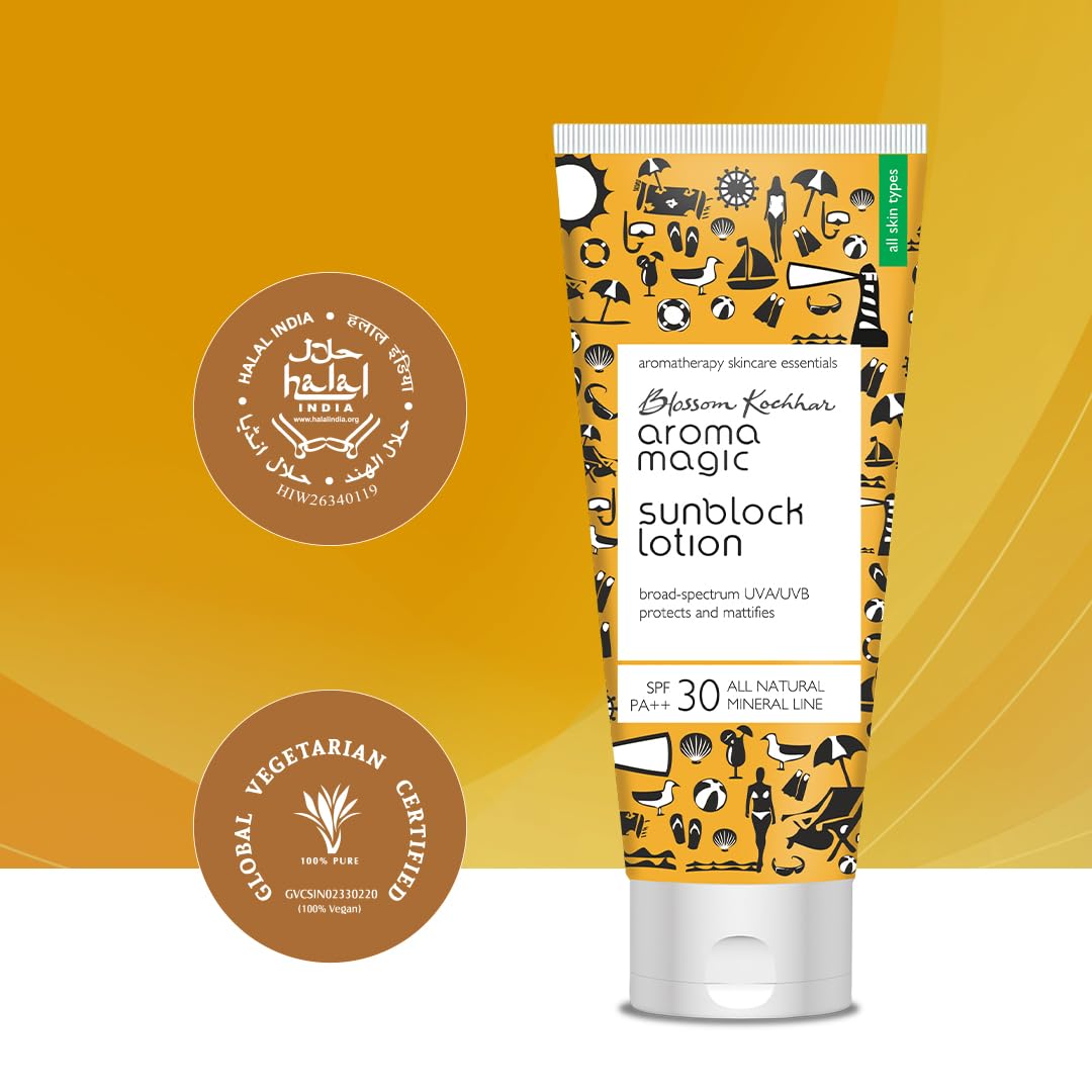 Aroma Magic SPF 30 Sunscreen Lotion - Broad Spectrum UVA/UVB Protection | Non-Nano Zinc Oxide | 3.38 Fl Oz