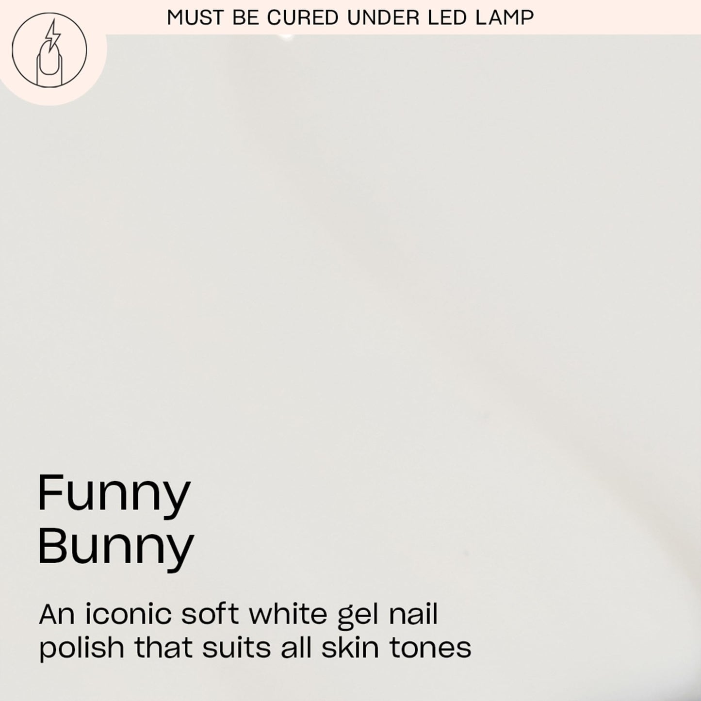 OPI GelColor Funny Bunny | Sheer Soft White Crème LED Cure Gel Nail Polish | Salon-Quality Shine, Long-Lasting Wear | Vegan & HEMA Free | 0.5 Fl Oz