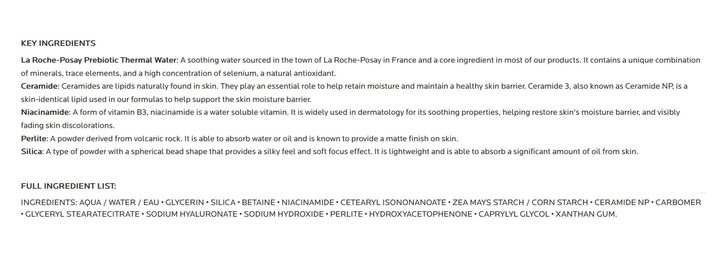 La Roche-Posay Toleriane Double Repair Face Matte Moisturizer, 2.5oz