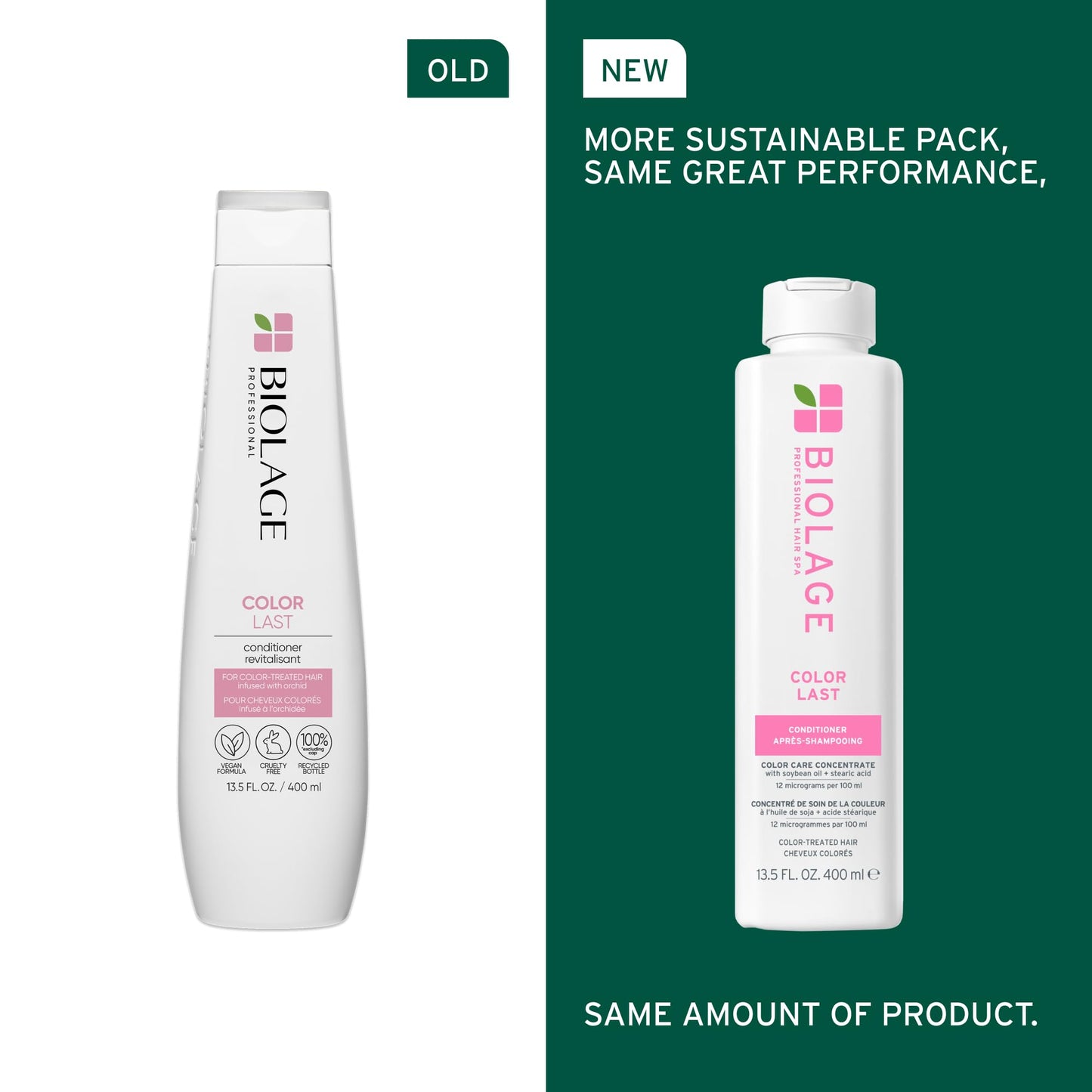 Biolage Color Last Shampoo & Conditioner Bundle | Helps Protect Hair & Maintain Vibrant Color | For Color-Treated Hair | Paraben & Silicone-Free | Vegan
