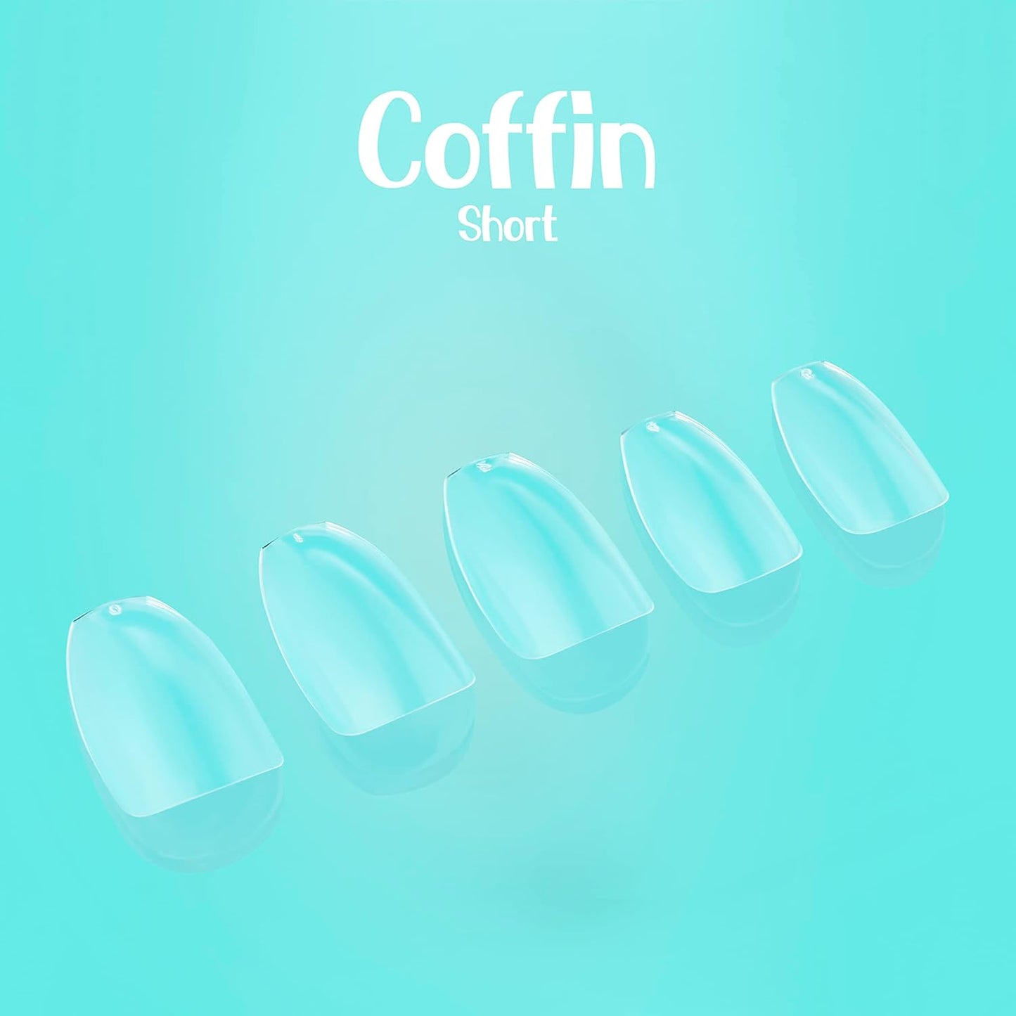 Coffin Short Soft Gel Starter Kit - Professional Salon Quality Ballerina Tips