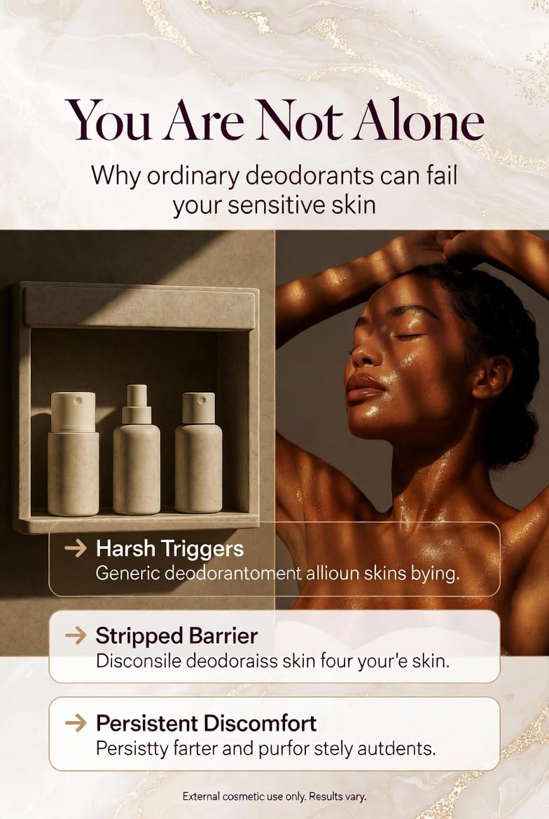 JOILISSE Cocoa Deodorant for Problematic, Irritation-Prone Skin Provides Calming & Soothing Underarm Comfort