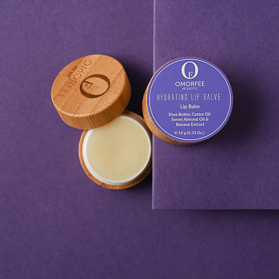 Hydrating Lip Balm by Omorfee for Dry, Cracked Lips | Repair & Treatment | Moisturizer for Soft, Smooth, Supple Lips | Conditioning Lip Balm for Instant Moisture, Shine & Hydration – 10g / 0.35 oz