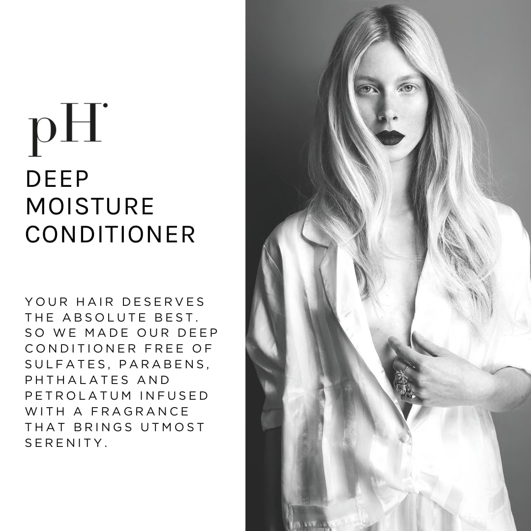 Ph Labs Deep Moisture Conditioner - Deep Conditioner for Dry Damaged Hair - Softens, Smooths and Rejuvenates to Tame and Renew Hair Moisture - 1000ml