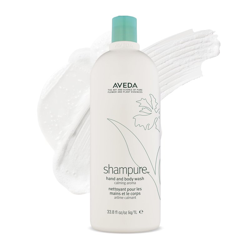 Aveda Shampure Hand & Body Wash | Liquid Hand Soap and Body Wash | with Calming Aroma of Lavender, Ylang Ylang, Petitgrain, 33.8 Fl Oz