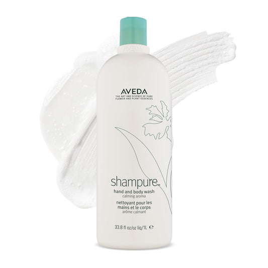 Aveda Shampure Hand & Body Wash | Liquid Hand Soap and Body Wash | with Calming Aroma of Lavender, Ylang Ylang, Petitgrain, 33.8 Fl Oz