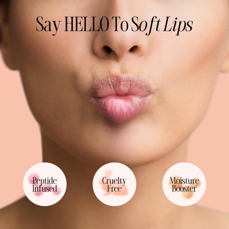 YUGLO Peach Overnight Lip Mask with Multi Peptides, Korean Lip Sleeping Mask & Hydrating Lip Balm for Dry Lips, Nourishing Lip Moisturizer for Soft, Smooth, Glossy Looking Lips