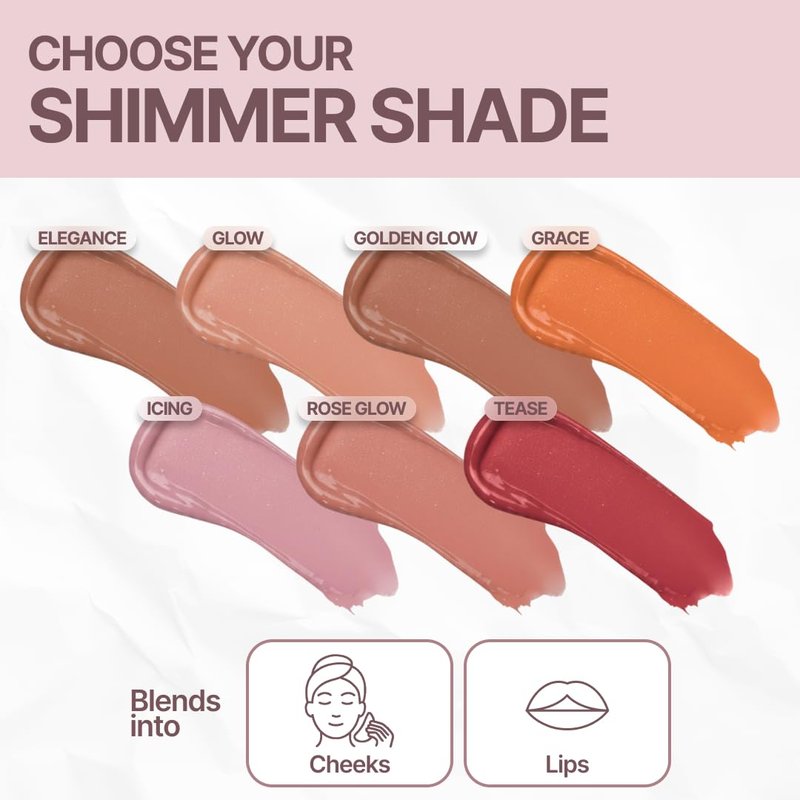 Daniel Sandler Watercolour Liquid Illuminator - Glow 15ml | Shimmer Blush & Highlighter for Cheeks & Lips, Oil-Free, Lightweight, Buildable