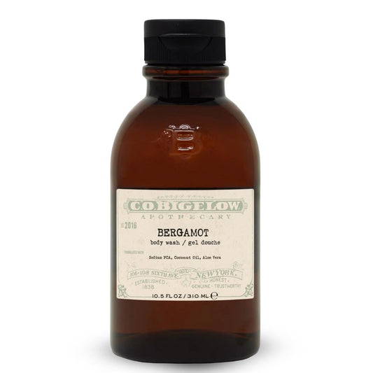 C.O. Bigelow Bergamot Body Wash, Iconic Collection Moisturizing Body Wash with Coconut Oil & Aloe Vera, 10.5 Fl Oz