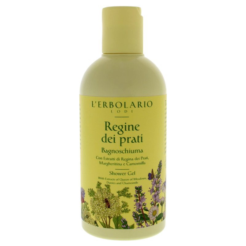 L'Erbolario Shower Gel – Moisturizing Body Wash with Floral Scent – Restoring Floral Body Soap with Chamomile and Daisy - Regine dei Prati - 8.4 oz