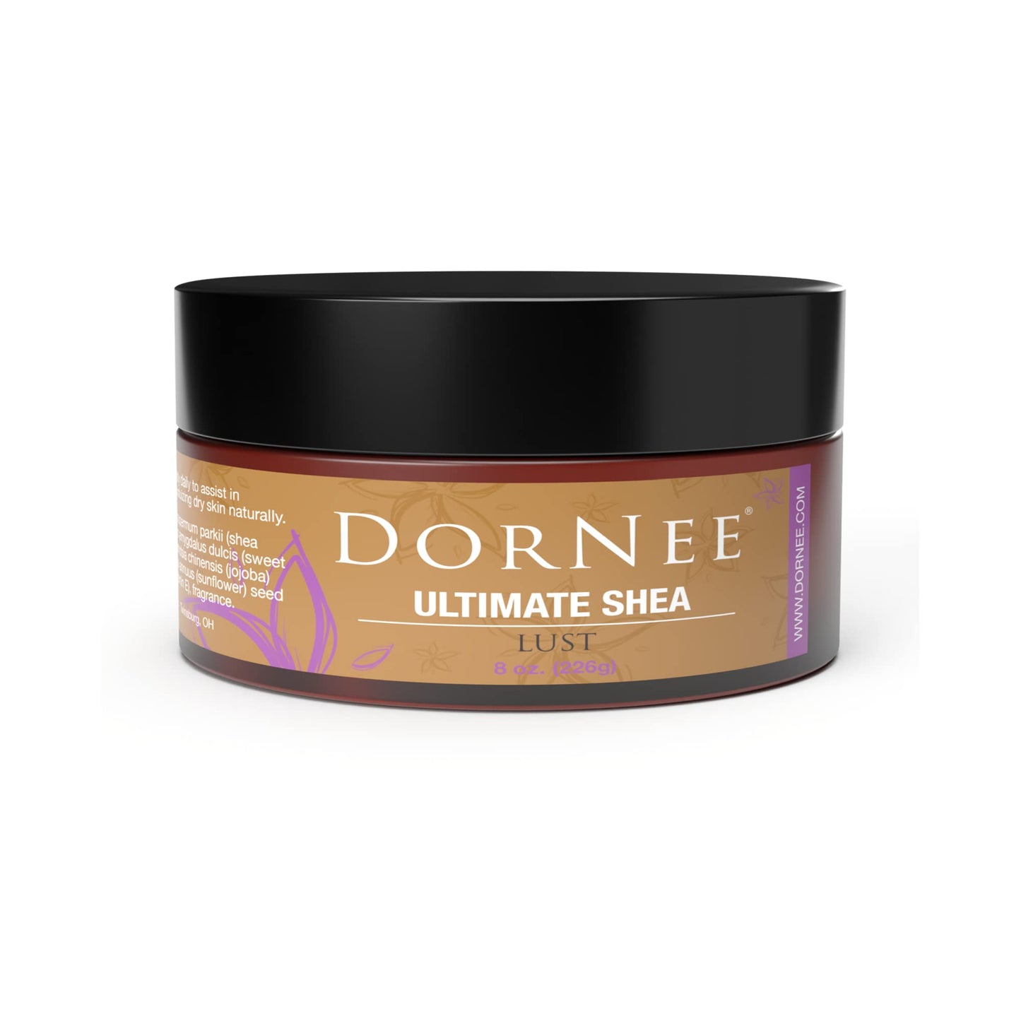 DorNee’ Ultimate Shea Butter Almond Scented, Natural Moisturizing, Ultra Rich, Fragrant, Shea & Jojoba Oil Blend (8 oz)
