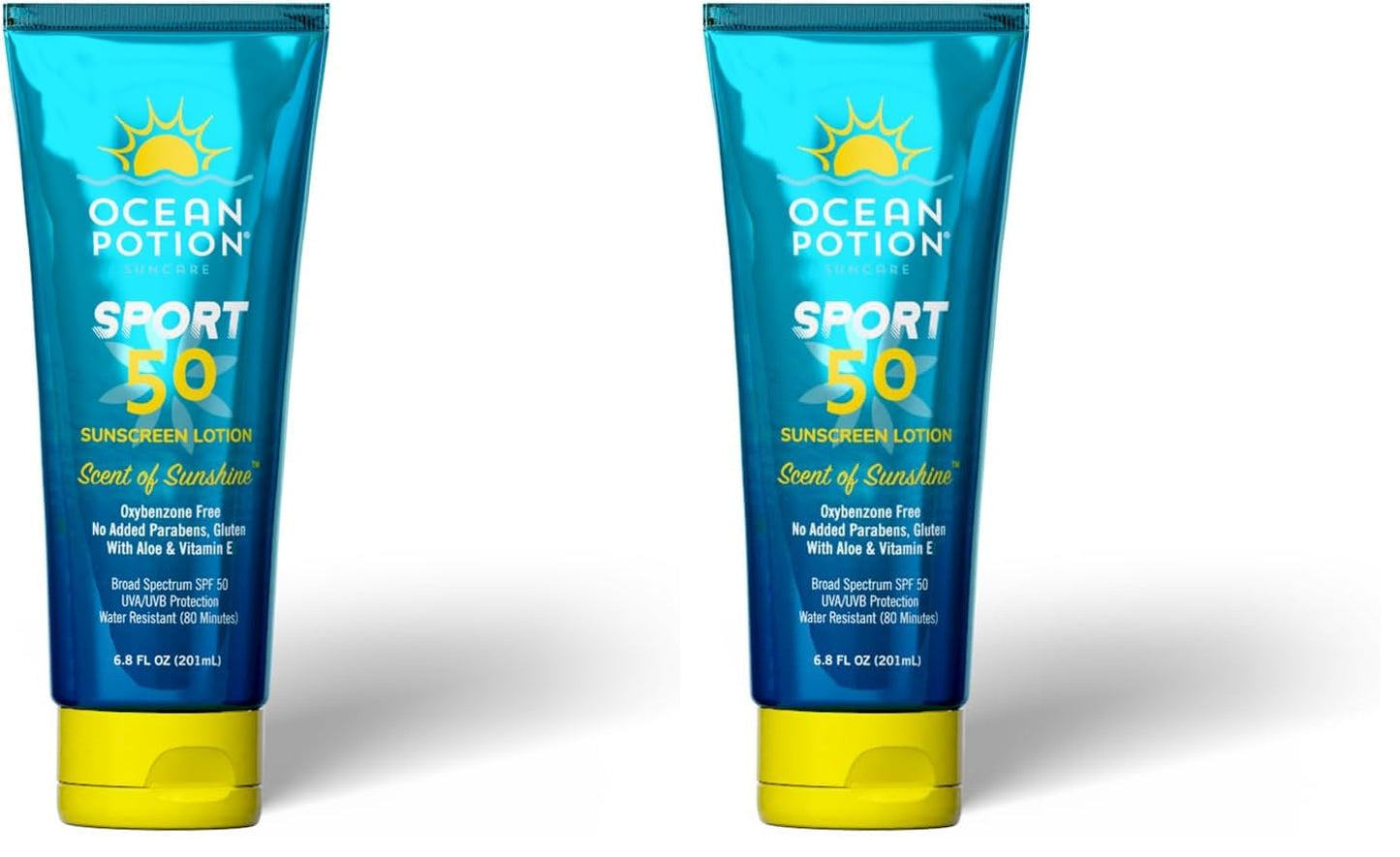 Ocean Potion Sport Sunscreen Lotion SPF#50 6.8oz (Pack of 2)