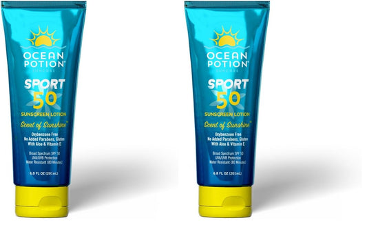 Ocean Potion Sport Sunscreen Lotion SPF#50 6.8oz (Pack of 2)