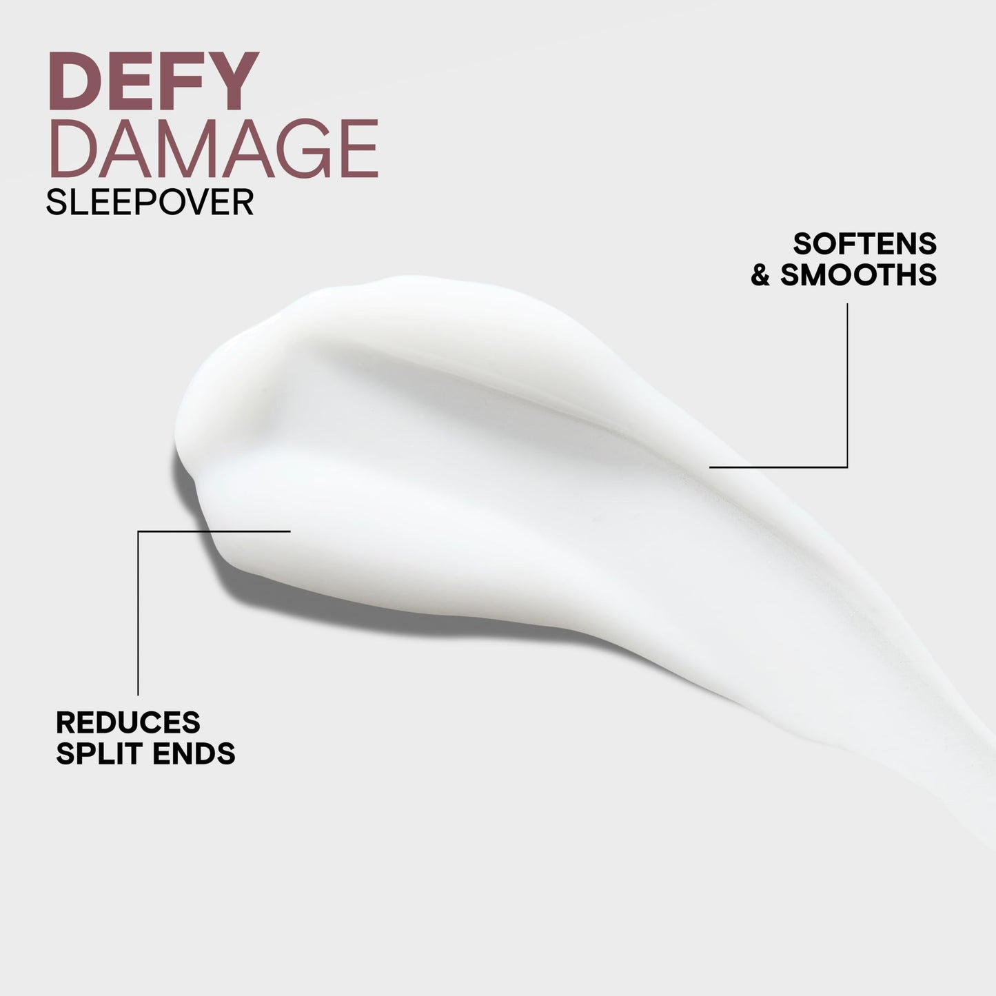 Joico Defy Damage Sleepover Overnight Nourishing Treatment | Instantly Softens & Smooths | Strengthen Bonds | Reduce Breakage & Split Ends | No Rinse Formula | With Arginine & Keratin | 3.38 oz