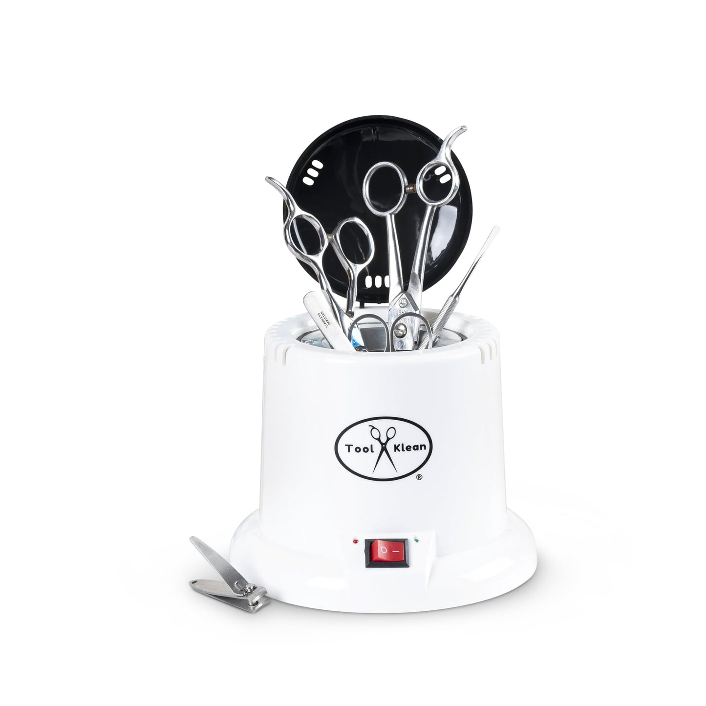 Tool Klean Pro Sanitizer for Nail Tools - USA Professional Grade Sanitizing Machine - Salons, Barbers, Grooming, Manicure, etc - EPA Registered, Lab Certified 99.99% Germ Kill in 3 Mins - White