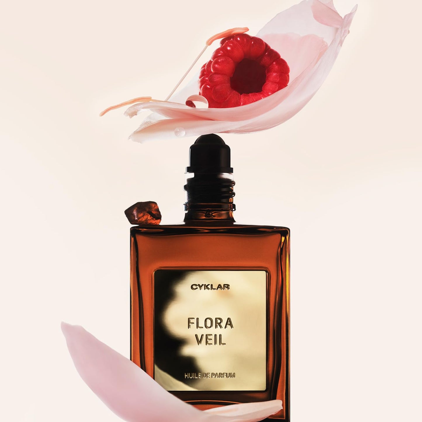 CYKLAR Perfume Oil for Skin – Flora Veil Scent – Fresh, Clean & Floral Perfume Fragrance with Raspberry, Peony & White Amber Notes – Travel-Friendly 15ml