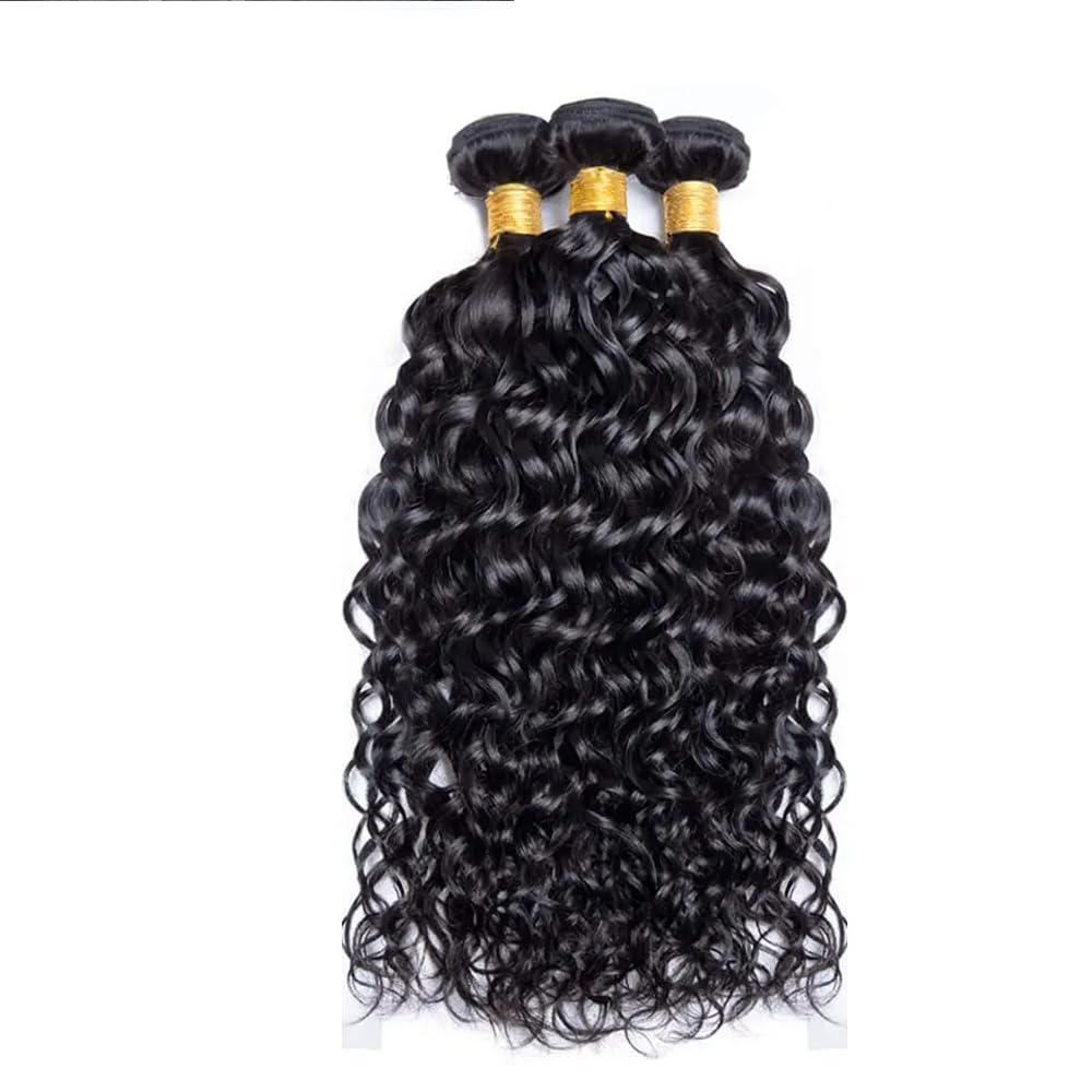 Wet and Wavy Bundles Human Hair 18 20 22 Inch Unprocessed Brazilian Virgin Hair 150g/3 Bundles Wat and Wavy Weave Bundle Real Human Hair Extensions