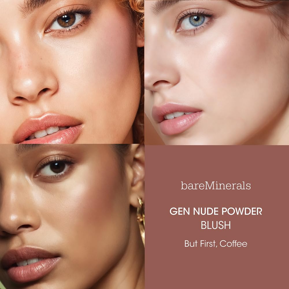 bareMinerals Gen Nude Powder Blush, But First Coffee, 0.21 oz
