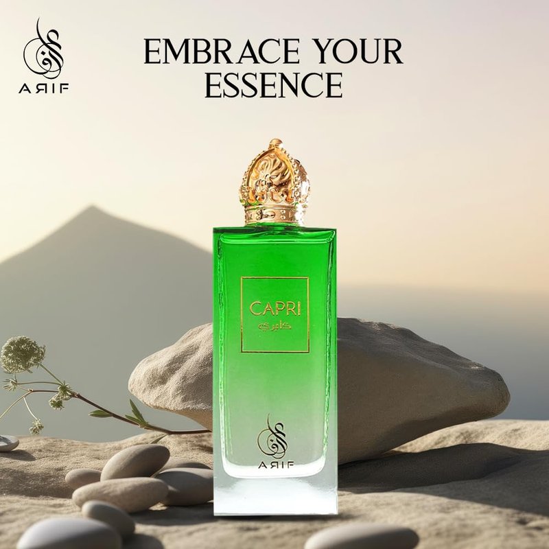 Capri Perfume for Women | Fresh Aromatic Fragrance with Litchi, Jasmine & Turkish Rose - 3.4 oz Eau de Parfum