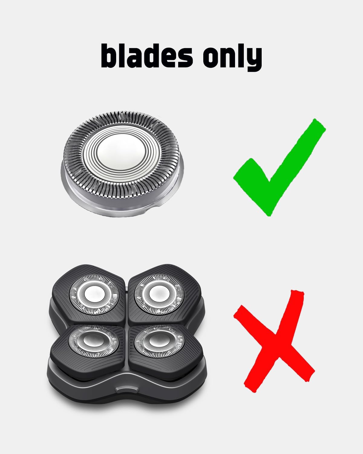 12PCS Philips Norelco Head Shaver Pro 7000 Replacement Blades for HS7980