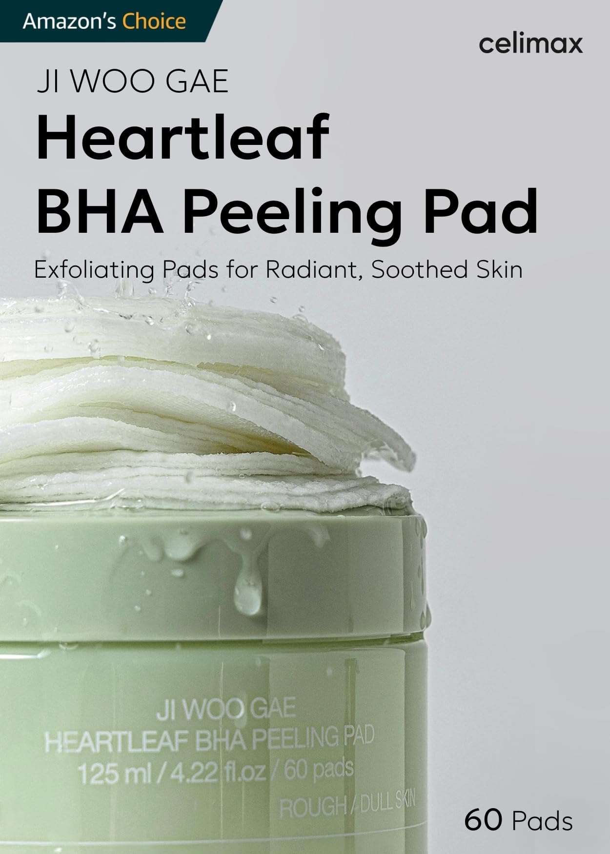celimax Ji.Woo.Gae Heartleaf BHA Peeling Pad(60 pads) + Noni Energy Ampoule 30ml Bundle