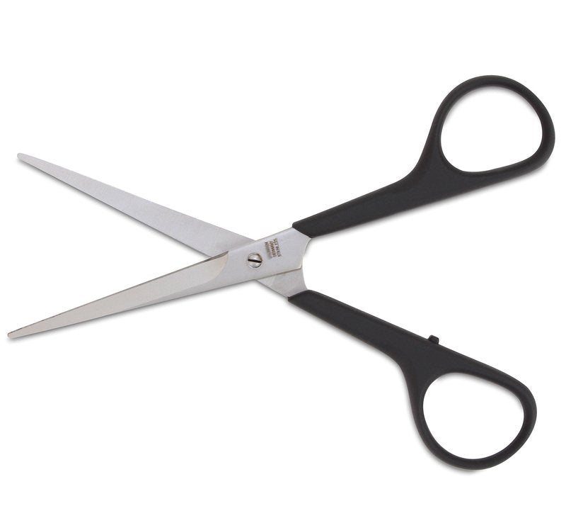 Mars Professional Stainless Steel Hair Grooming Scissors Shears, Nylon Handles, 6" Length