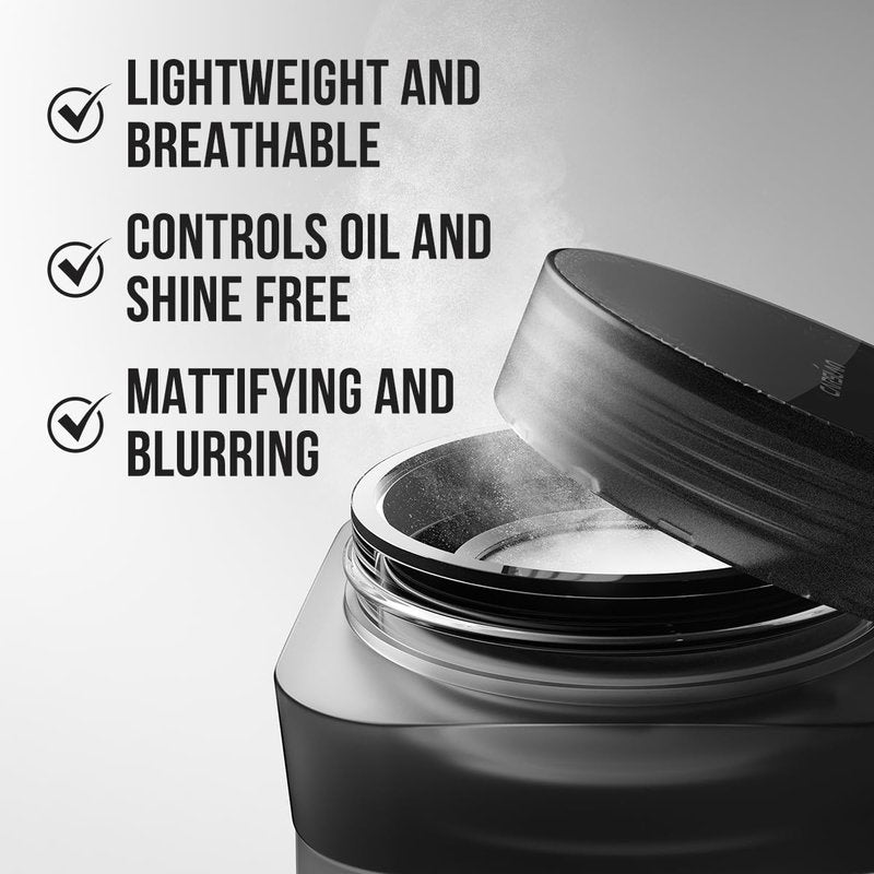 Soft Focus Setting Powder & Black Magnet Setting Spray - Long-Lasting Makeup Set