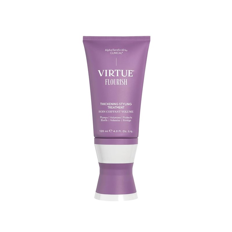 VIRTUE Flourish Hair Thickening Treatment - Volumizing Solution for Fine Hair | 4 Fl Oz