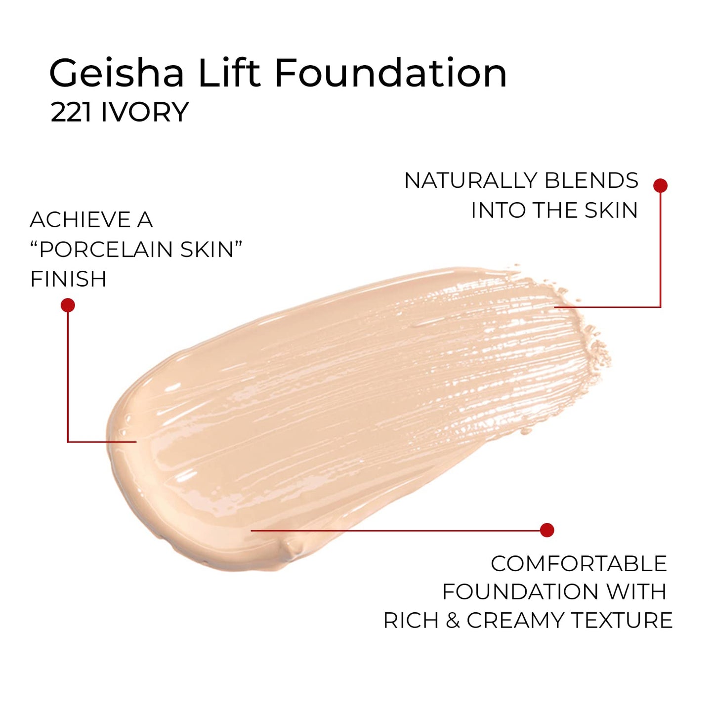 Diego dalla Palma Geisha Lift Foundation - For All Skin Types - Rich And Creamy Texture - Improves Appearance Of Imperfections To Leave Skin Youthful And Smooth - 227 Golden Bronze - 1 Oz