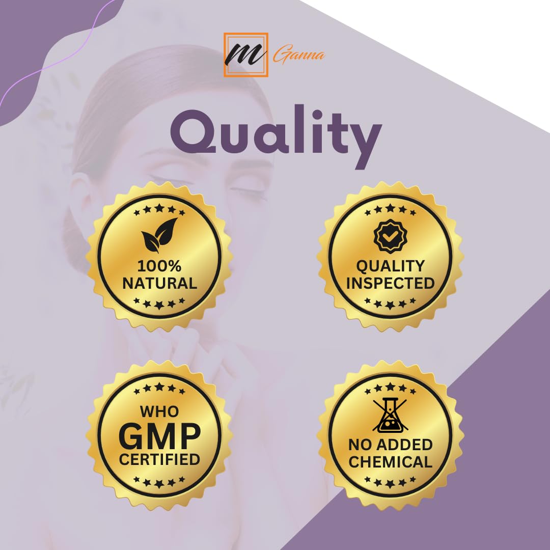 mGanna 100% Natural Brazilian Purple Clay for Skin firming, Creams and Soap Making 1 LBS / 454 GMS (Pack of 2)