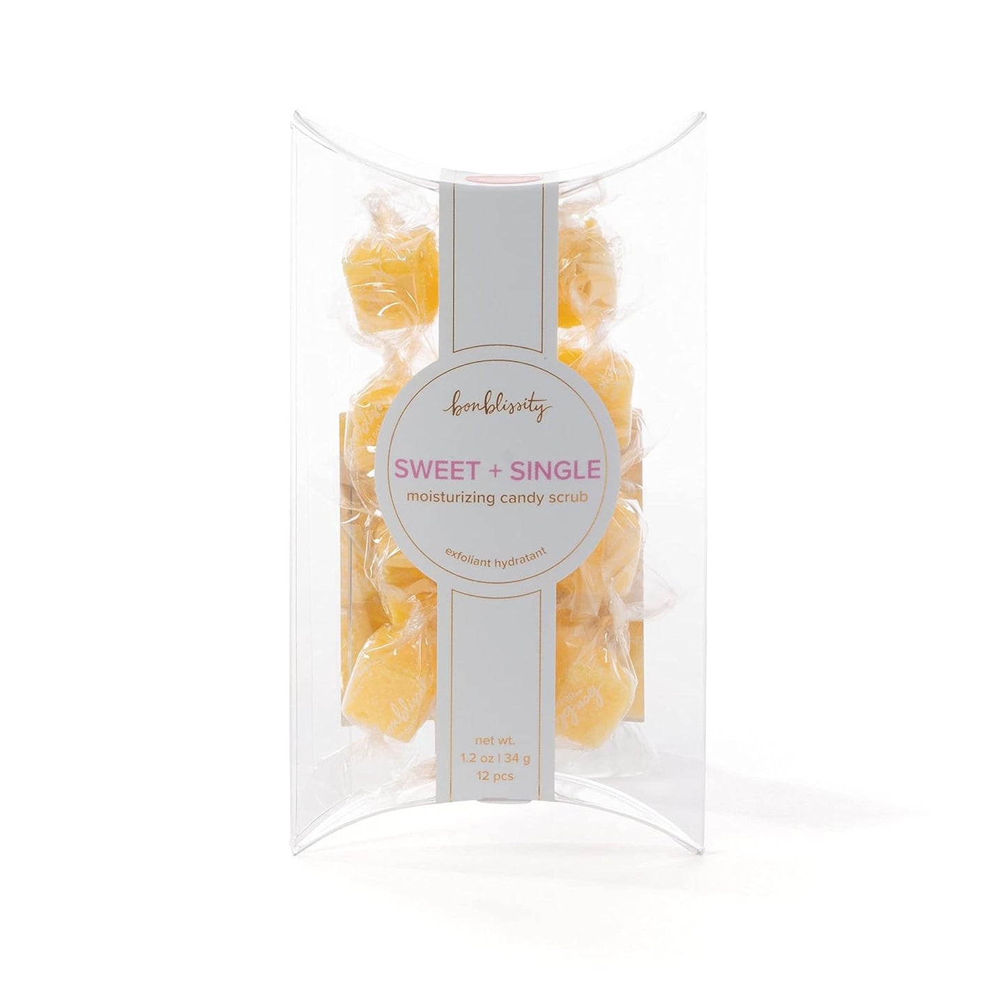 Bonblissity Sugar Scrub Candy 36pcs - Exfoliating Hand & Foot Scrubs | Sweet Satsuma, Mango Sorbet, Fresh Lemongrass