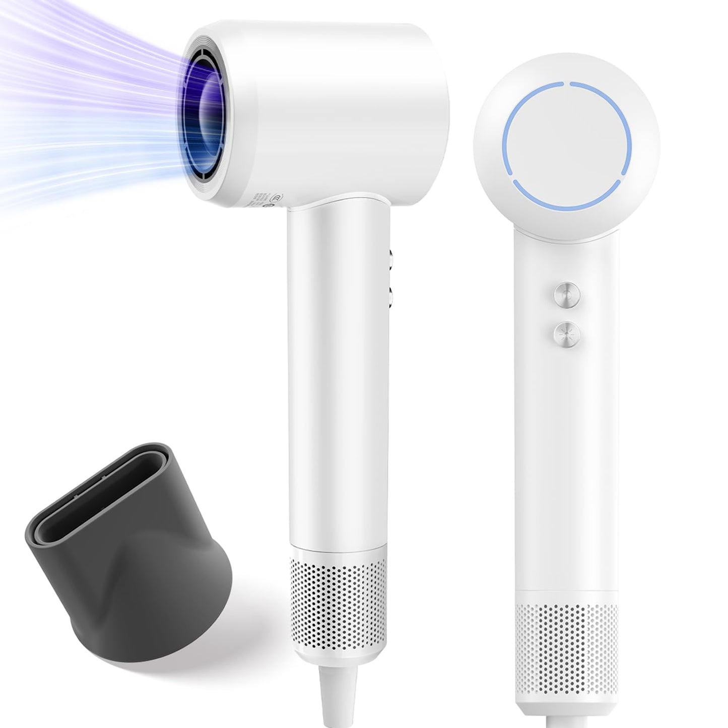 Hair Dryer, Ionic High-Speed Blow Dryer for Fast Drying with Brushless Motor, Portable Professional Hair Dryers with Magnetic Concentrator, Quiet Compact Hairdryer for Women & Men, Travel/Home/Salon
